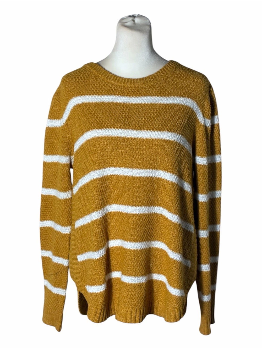 Stacatto striped crew neck pullover sweater Sz Medium